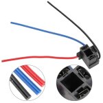 Qiilu connecteur de faisceau de c�blage de phare h4 3 broches phare r�paration ampoule faisceau de c�blage ...