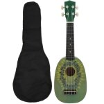 Qiilu guitare hawa�enne ukul�l� 21 pouces avec sac de transport motif de fruits tropicaux pour les �tudiants ...