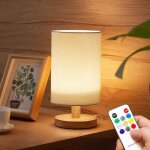 Lampe de chevet - qiilu - miniature - lumière chaude led - pied en bois - rechargeable usb Lampe de chevet - qiilu - miniature - lumière chaude led - pied en bois - rechargeable usb