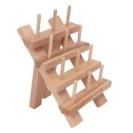 Porte - fil - qiilu - 12 bobines - bois de hêtre - pliable - support pour couture et rangement Porte - fil - qiilu - 12 bobines - bois de hêtre - pliable - support pour couture et rangement