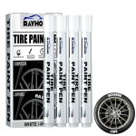 Qiilu stylo de traage de graffitis de pneu de voiture lot de 4 marqueurs de peinture blanche stylo marqueur ...