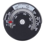 Qiilu thermomtre de four thermomtre de pole magntique 0 - 500? cadran en alliage daluminium jauge ...