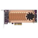 Adaptateur m. 2 vers pci - qnap systems - qm2 - 2s - 220a - or - pcie 2. 0 - m. 2 22110 / 2280