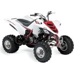 Quad yamaha raptor 660r blanc � l �chelle 1 / 12�me. - htc