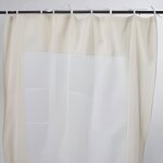 Rideau en coton à nouettes blanc et naturel 150x250 Rideau en coton à nouettes blanc et naturel 150x250