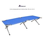 Lit de camp pliant pour lextérieur - quiienclee - bleu 190 x 62 x 42 cm Lit de camp pliant pour lextérieur - quiienclee - bleu 190 x 62 x 42 cm