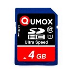 Qumox 4go carte mémoire sd classe 10 Qumox 4go carte mémoire sd classe 10