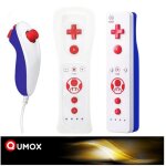 Qumox manette remote motion plus intgre + nunchuk compatible pour nintendo wii wii mini