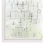 Rabbitgoo film adh�sif fen�tre film occultant pour fen�tre film anti - regard effet croisillons - - 44. ...