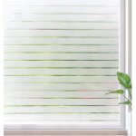 Rabbitgoo film lectrostatique fentre 44. 5x300cm motif rayure autocollant fentre film pour vitre maison ...