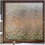 Rabbitgoo film fenetre anti regard film occultant fentre film decoratif pour vitrage motif mosaic pour ...