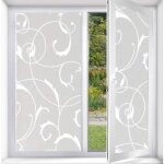 Film fenetre film decoratif pour vitrage motif fleur flim statique pour vitre anti uv pour bureau maison ...