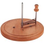 Rabot girolle  fromage - kela - luxus - htre et inox - 16cm de hauteur - 22cm de diamtre