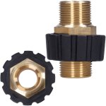 Adaptateur pour nettoyeur haute pression à double mâle m22 x 15 - compatible avec accessoires karcher ... Adaptateur pour nettoyeur haute pression à double mâle m22 x 15 - compatible avec accessoires karcher ...