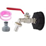 Raccord cuve 1000l ibc 1 / 2 robinet cuve 1000 litres adaptateur de r�servoir de vidange ibc s60x6 pour ...