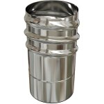 Adaptateur po�le / tubage flexible � visser ten - inox - diam�tre po�le m�le 80 - diam�tre flexible 80 ...