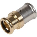Raccord passerelle droit cuivre multicouche � sertir henco - diam�tre multicouche 16 mm - diam�tre cuivre ...