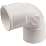 Raccord pvc blanc coudé 87°30 - nicoll - Ø 50 mm - double emboîture Raccord pvc blanc coudé 87°30 - nicoll - Ø 50 mm - double emboîture