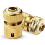 Raccord rapide de tuyau darrosage en laiton de 1 / 2 (2 pi�ces)