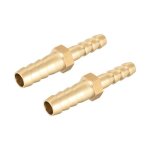 Raccord cannel� sourcing map 2pcs laiton droit 6 mm � 8 mm r�ducteur droit tuyau connecteurs barbel�s ...
