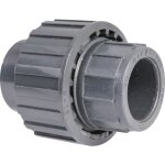 Raccord union pvc pression noir droit - femelle � 32 mm - girpi