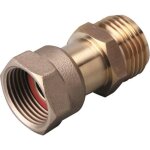 Raccord interm�diaire � visser - 1 pi�ce - sp�cial gaz butane et propane