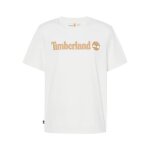 T - shirt homme manches courtes blanc - timberland - coupe ajuste - col arrondi