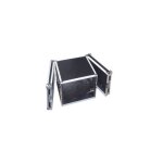Rack 2u noir professionnel avec portes avant et arrire