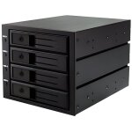Rack amovible icy box ib - 564ssk pour 4 disques durs 3. 5 serial ata - sas dans 3 baies 5. 25