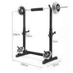 Rack de rangement amovible pour squats profonds homewell - charge max. 200 kg - noir