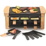 Raclette / grill - kitchen chef - 6 personnes - 900w - finition bois