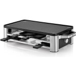 Raclette & grill wmf lono pour 8 personnes - plaque de fonte rversible anti - adhrente - 1500w