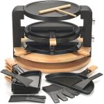 Raclette - kitchen chef - rond 8 personnes - 1500w - finition bois