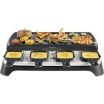 Raclette multifonction - tefal - re459812 - 1100 watts - 8 personnes - noir
