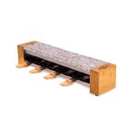 Raclette / pierre 4 personnes - little balance - meuuuh. . . ! - bois - 600w