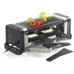 Raclette / pierre / gril duo noir - kitchen chef - gr202 - 350n - 350w - antiadhésive - 2 personnes Raclette / pierre / gril duo noir - kitchen chef - gr202 - 350n - 350w - antiadhésive - 2 personnes