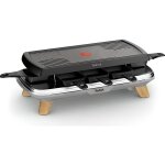 Tefal gourmet raclette gril plancha 8 coupelles extra profondesplus de gourmandisegrise re610d12