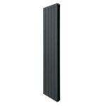 Radiateur en aluminium plat chauffage vertical gris anthracite 1800 x 395mm