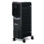 Radiateur bain dhuile - warm tech - 2000w - 9 �l�ments - �cran led - protection anti - basculement