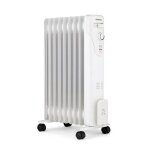 Radiateur bain dhuile lectrique - 2000 watts - oceanic - 3 puissances - 9 lments - mobile - blanc