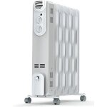 Chauffage  bain dhuile - orso - 2000w - blanc - silencieux - mobile