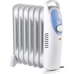 Radiateur  bain dhuile - sichler - 800 w - blanc - fluide caloporteur - electrique
