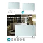 Radiateur � convection - nedis - panneau de verre - 2000w - wifi - t�l�commande