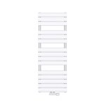 Radiateur � eau chaude mural mai & mai fh 140x60cm blanc en acier inoxydable