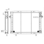Radiateur eau renault trucks rvi b70 b80 b90 b110 5000249949 5000397635 - 5000450226 5000450227