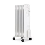 Radiateur lectrique bain dhuile 1500w oceanic - 3 puissances - 7 lments - blanc - mobile