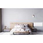 Radiateur lectrique fixe  inertie sche cramique 2000w oceanic rubis - design galb - blanc - nf