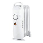 Radiateur electrique mobile bain dhuile baneos 500 w noir sannover