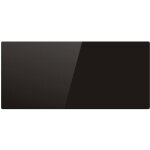 Radiateur �lectrique verre c�ramique glass noir c�ramique 2000w