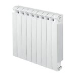 Radiateur fonte alu 1458w chauffage central 9 �l�ments klass 800 blanc